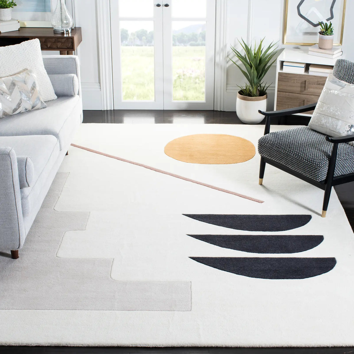 Safavieh Fifth Avenue 10'-0" x 14'-0" Rug in Ivory / Brown
