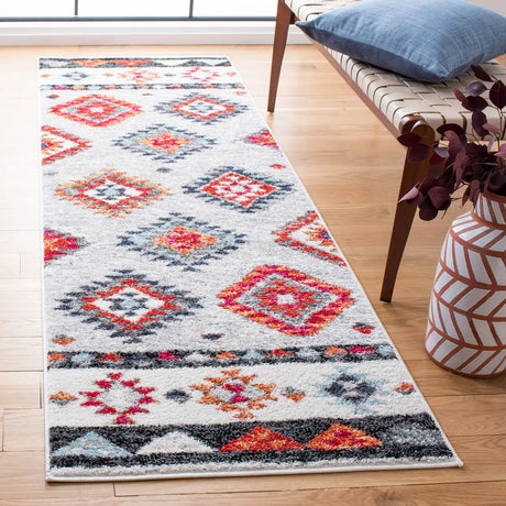 Safavieh Adirondack 2'-6" x 8'-0" Rug in Grey / Red