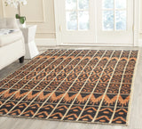 Safavieh Kenya 4'-0" x 6'-0" Rug in Orange / Black