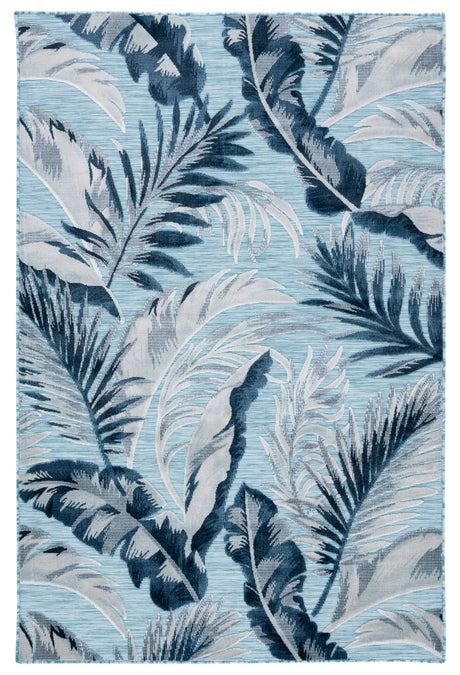 Safavieh Cabana 4'-0" x 6'-0" Rug in Aqua / Navy