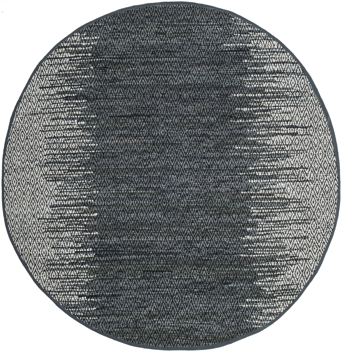 Safavieh Vintage Leather 6'-0" x 6'-0" Rug in Light Grey / Charcoal