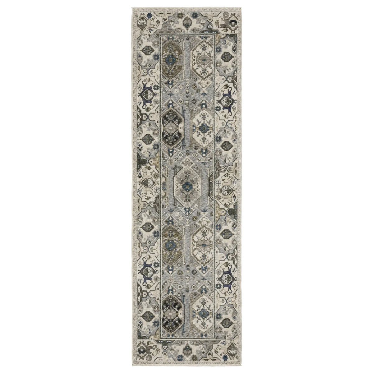 Oriental Weavers Sphinx HASTINGS HA04U Ivory Geometric Rugs - runner