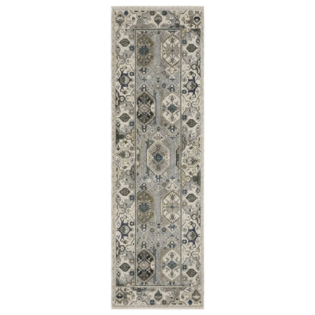 Oriental Weavers Sphinx HASTINGS HA04U Ivory Geometric Rugs - runner