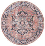 Safavieh Serapi 6'-7" x 6'-7" Rug in Rust / Navy