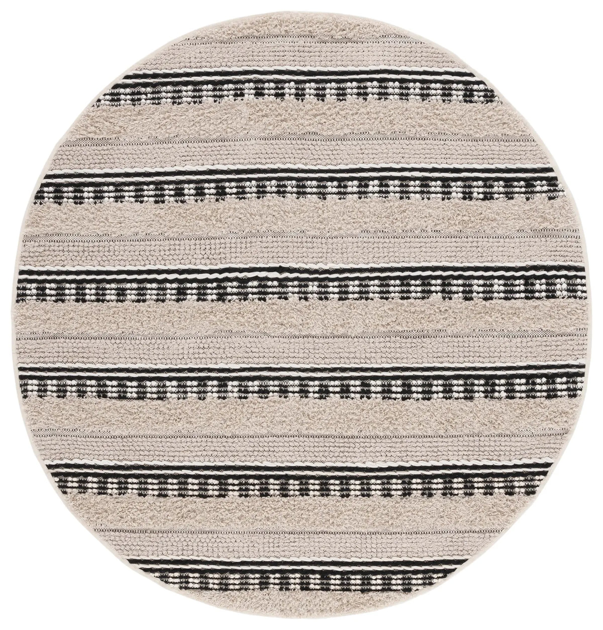 Safavieh Natura 6'-0" x 6'-0" Rug in Beige / Black
