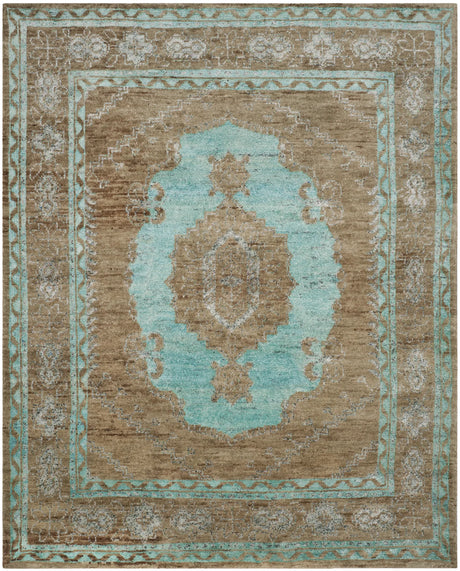 Safavieh Tangier 8'-0" x 10'-0" Rug in Seafoam / Beige