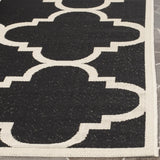 Safavieh Courtyard 2'-7" x 5'-0" Rug in Black / Beige