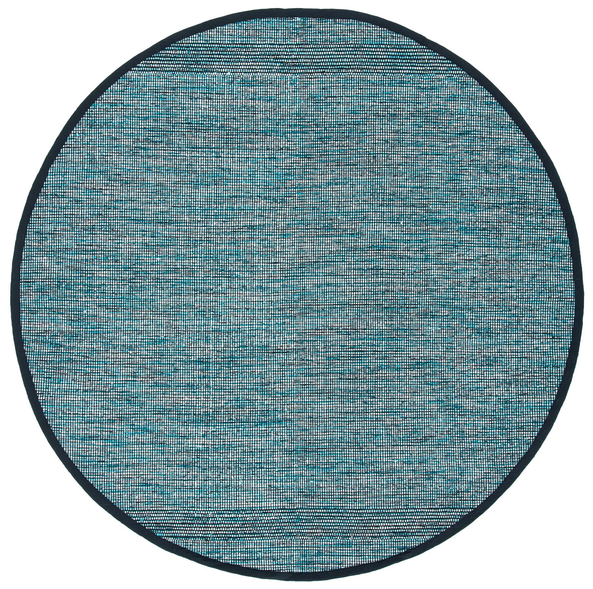 Safavieh Montauk 6'-0" x 6'-0" Rug in Turquoise / Black