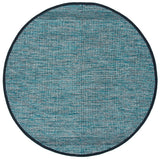 Safavieh Montauk 6'-0" x 6'-0" Rug in Turquoise / Black