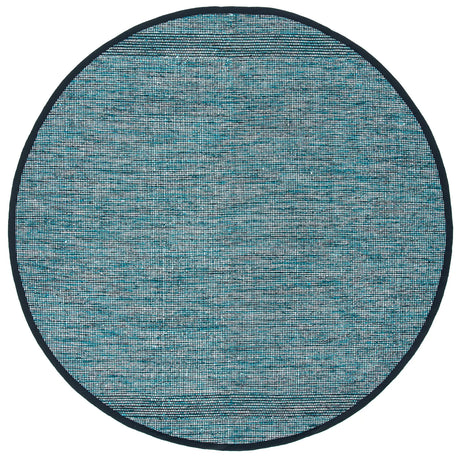 Safavieh Montauk 6'-0" x 6'-0" Rug in Turquoise / Black