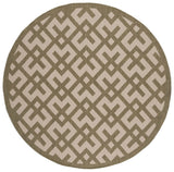 Safavieh Courtyard 6'-7" x 6'-7" Rug in Beige / Green