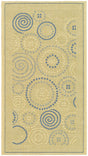 Safavieh Courtyard 2'-0" x 3'-7" Rug in Natural / Blue