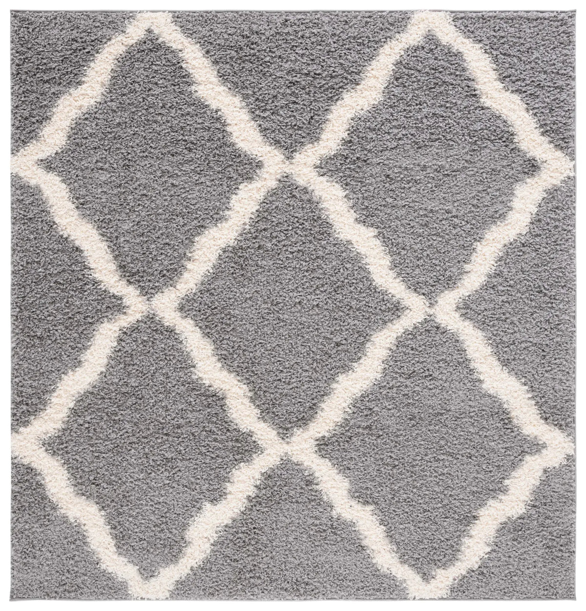 Safavieh Sgd-Dallas Shag 6'-0" x 6'-0" Rug in Grey / Ivory