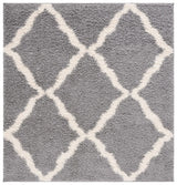 Safavieh Sgd-Dallas Shag 6'-0" x 6'-0" Rug in Grey / Ivory