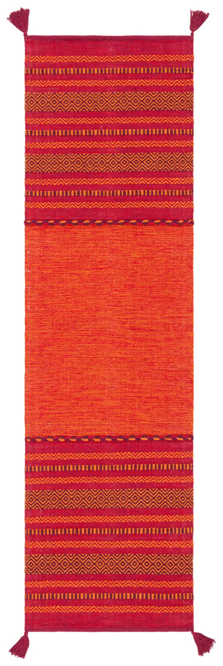 Safavieh Montauk 2'-6" x 10'-0" Rug in Orange / Red