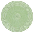 Safavieh Braided 3'-0" x 3'-0" Rug in Green / Ivory