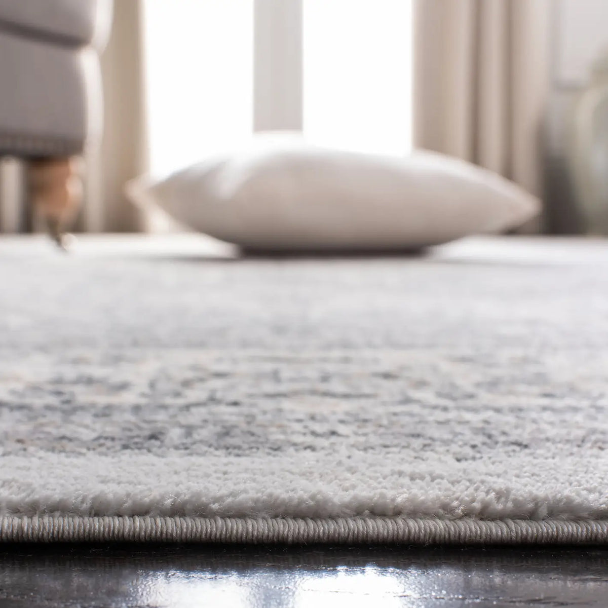 Safavieh Isabella 4'-0" x 6'-0" Rug in Dark Grey / Cream