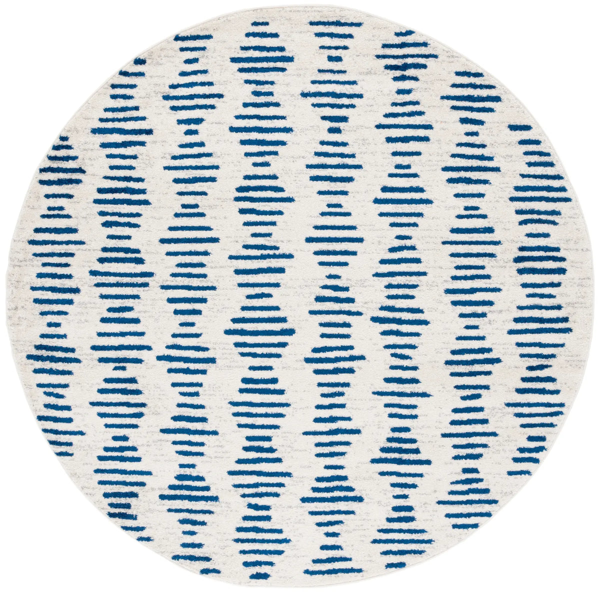 Safavieh Tulum 6'-7" x 6'-7" Rug in Ivory / Navy