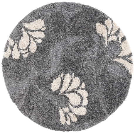 Safavieh Florida Shag 4'-0" x 4'-0" Rug in Grey / Beige