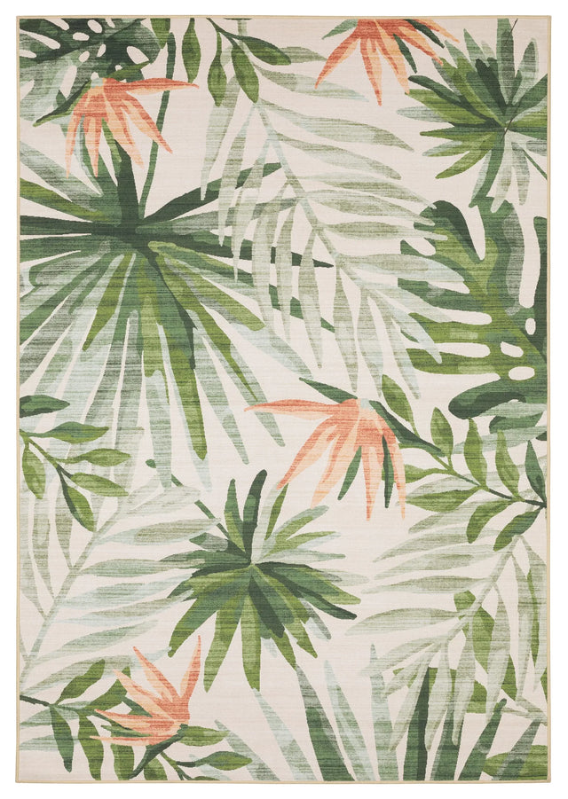 Oriental Weavers Sphinx Fiji FIJ04 Green Rugs - main flat