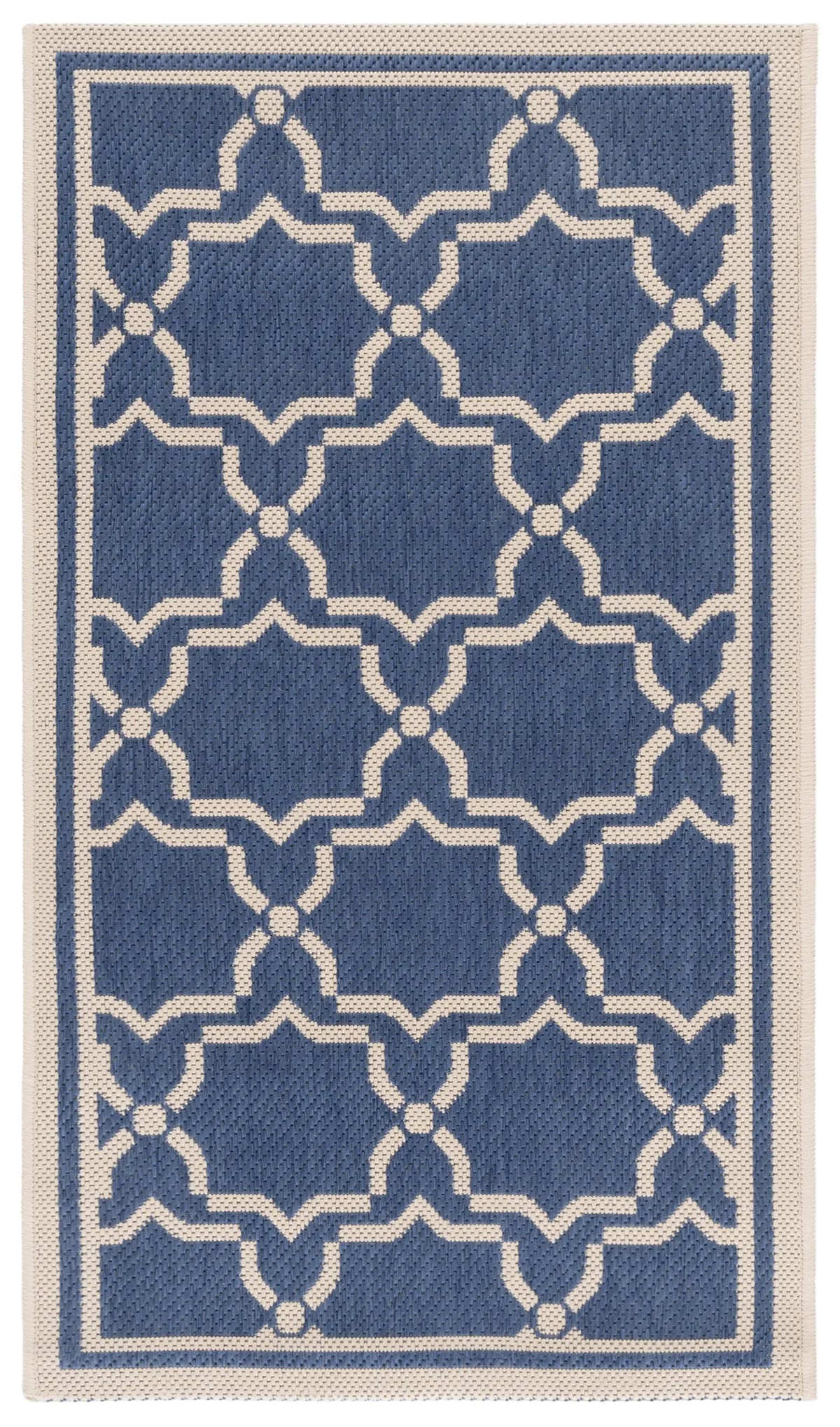 Safavieh Courtyard 2'-0" x 3'-7" Rug in Blue / Beige