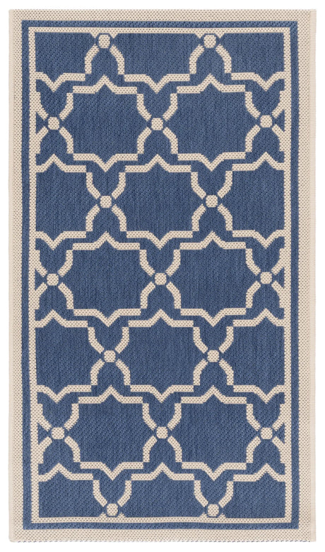 Safavieh Courtyard 2'-0" x 3'-7" Rug in Blue / Beige