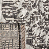 Safavieh Courtyard 5'-3" x 7'-7" Rug in Black / Grey