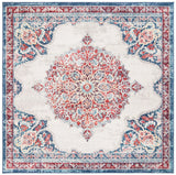 Safavieh Brentwood 6'-7" x 6'-7" Rug in Ivory / Red