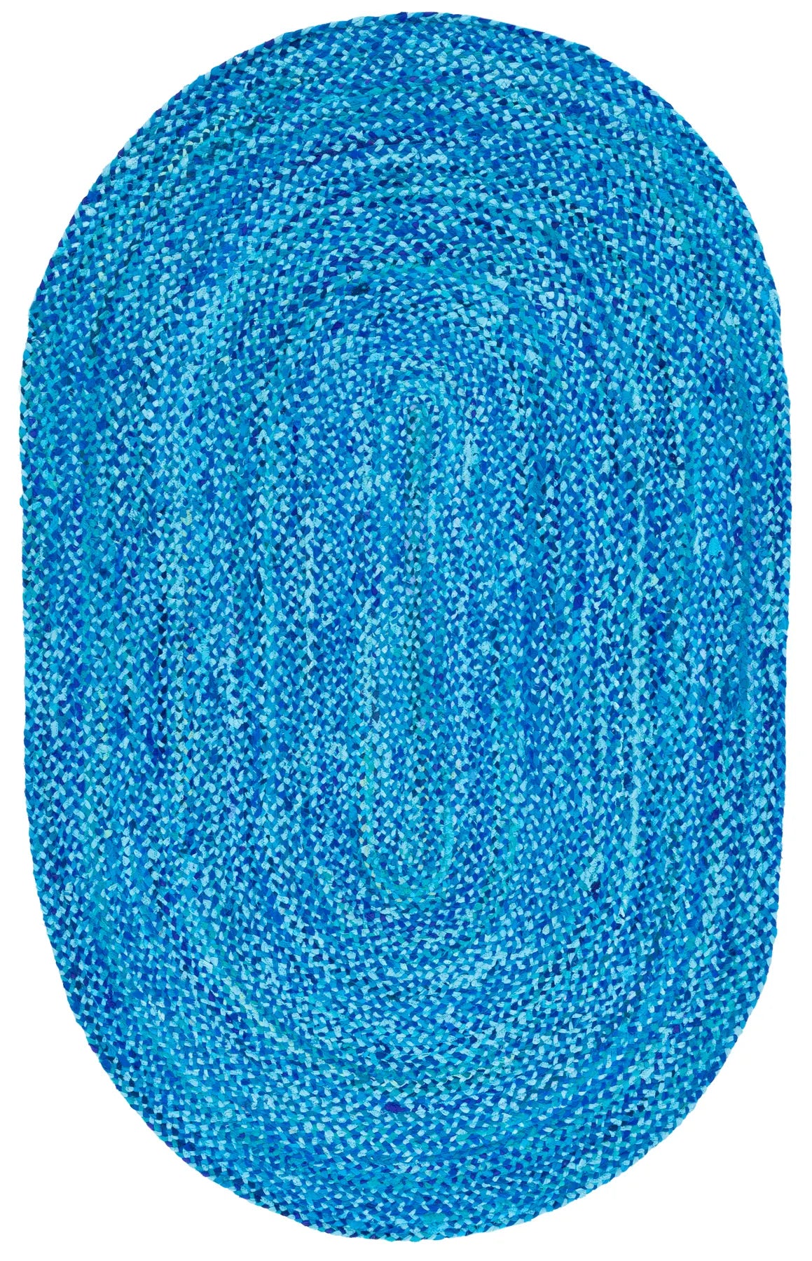 Safavieh Braided 5'-0" x 8'-0" Rug in Turquoise