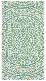 Safavieh Courtyard 2'-0" x 3'-7" Rug in Ivory / Green
