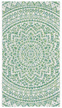 Safavieh Courtyard 2'-0" x 3'-7" Rug in Ivory / Green