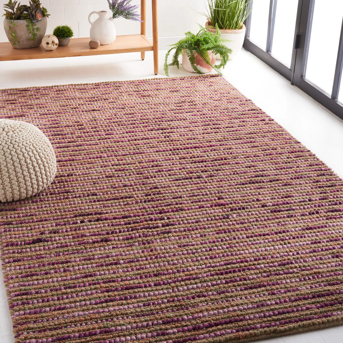Safavieh Bohemian 4'-0" x 6'-0" Rug in Purple / Multi