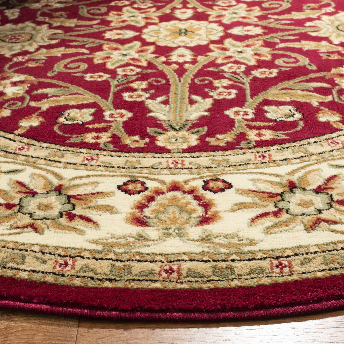Safavieh Lyndhurst 5'-3" x 5'-3" Rug in Red / Ivory