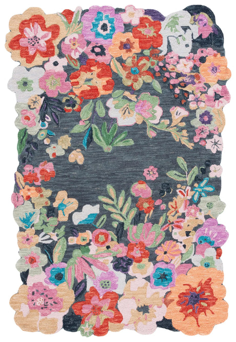 Safavieh Jardin 4'-0" x 6'-0" Rug in Grey / Pink