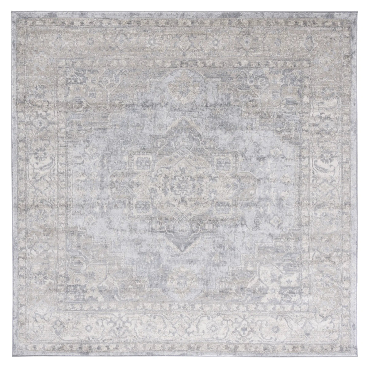 Safavieh Brentwood 6'-7" x 6'-7" Rug in Grey / Beige