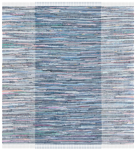 Safavieh Rag Rug 6'-0" x 6'-0" Rug in Purple / Blue