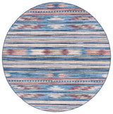 Safavieh Arizona 6'-0" x 6'-0" Rug in Blue / Rust