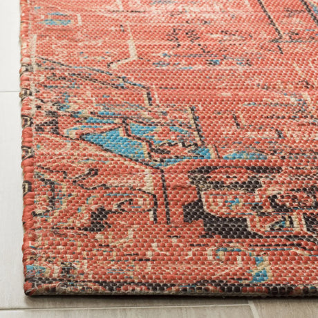 Safavieh Saffron 4'-0" x 6'-0" Rug in Rust / Blue
