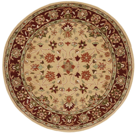 Safavieh Heritage 6'-0" x 6'-0" Rug in Ivory / Red