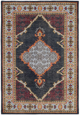 Safavieh Stone Wash 4'-0" x 6'-0" Rug in Blue / Multi