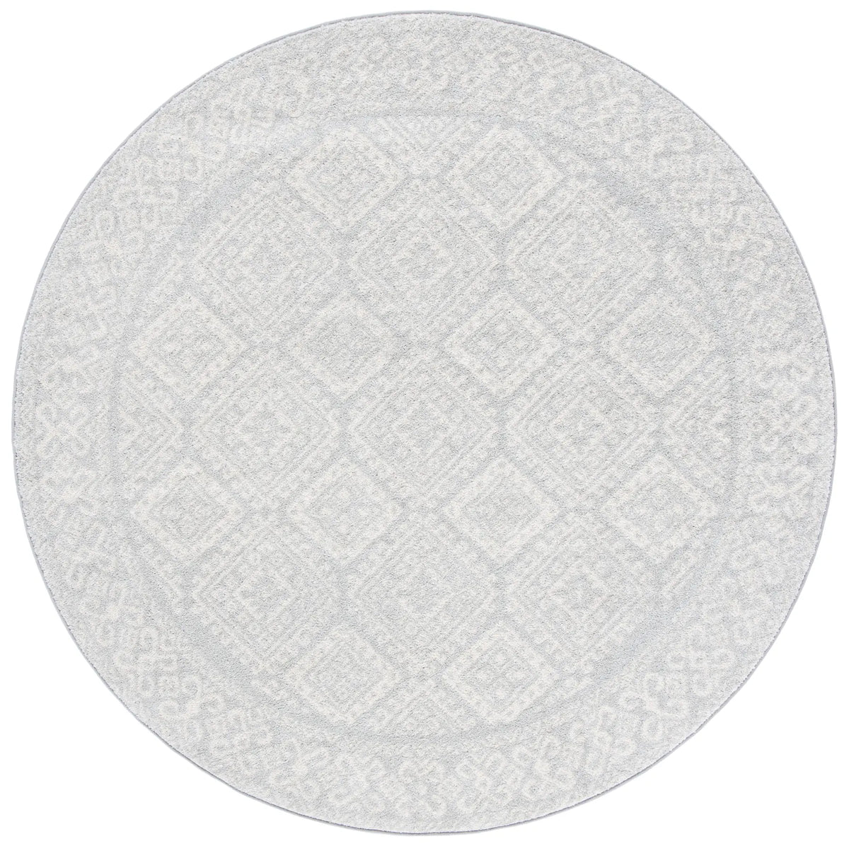 Safavieh Tulum 10'-0" x 10'-0" Rug in Light Grey / Ivory