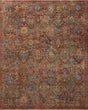 Loloi Winchester WNC-01 Traditional Power Loomed Rust, Multi Rug - main flat