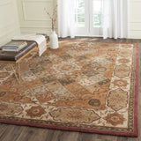 Safavieh Heritage 8'-0" x 10'-0" Rug in Rust / Ivory