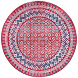 Safavieh Brentwood 6'-7" x 6'-7" Rug in Red / Ivory