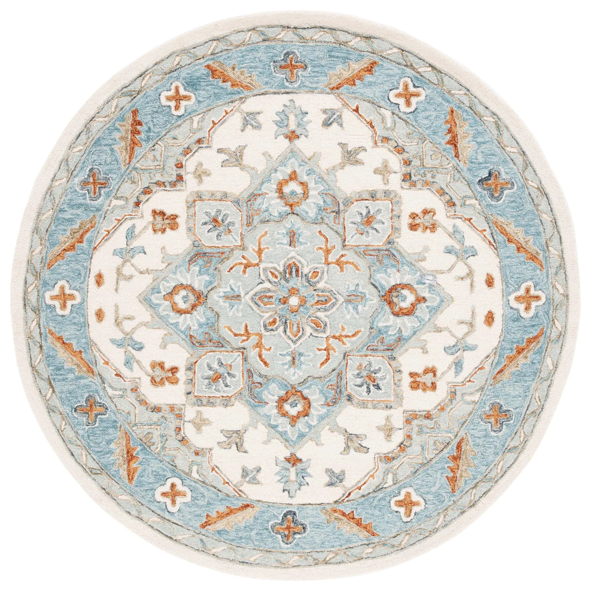 Safavieh Metro 6'-0" x 6'-0" Rug in Ivory / Blue