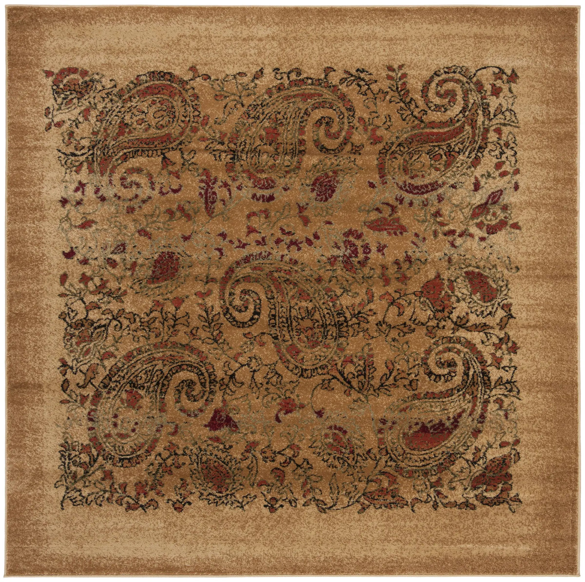Safavieh Lyndhurst 6'-0" x 6'-0" Rug in Beige / Multi