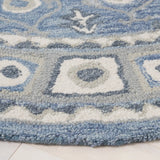 Safavieh Ebony 6'-0" x 6'-0" Rug in Blue / Ivory