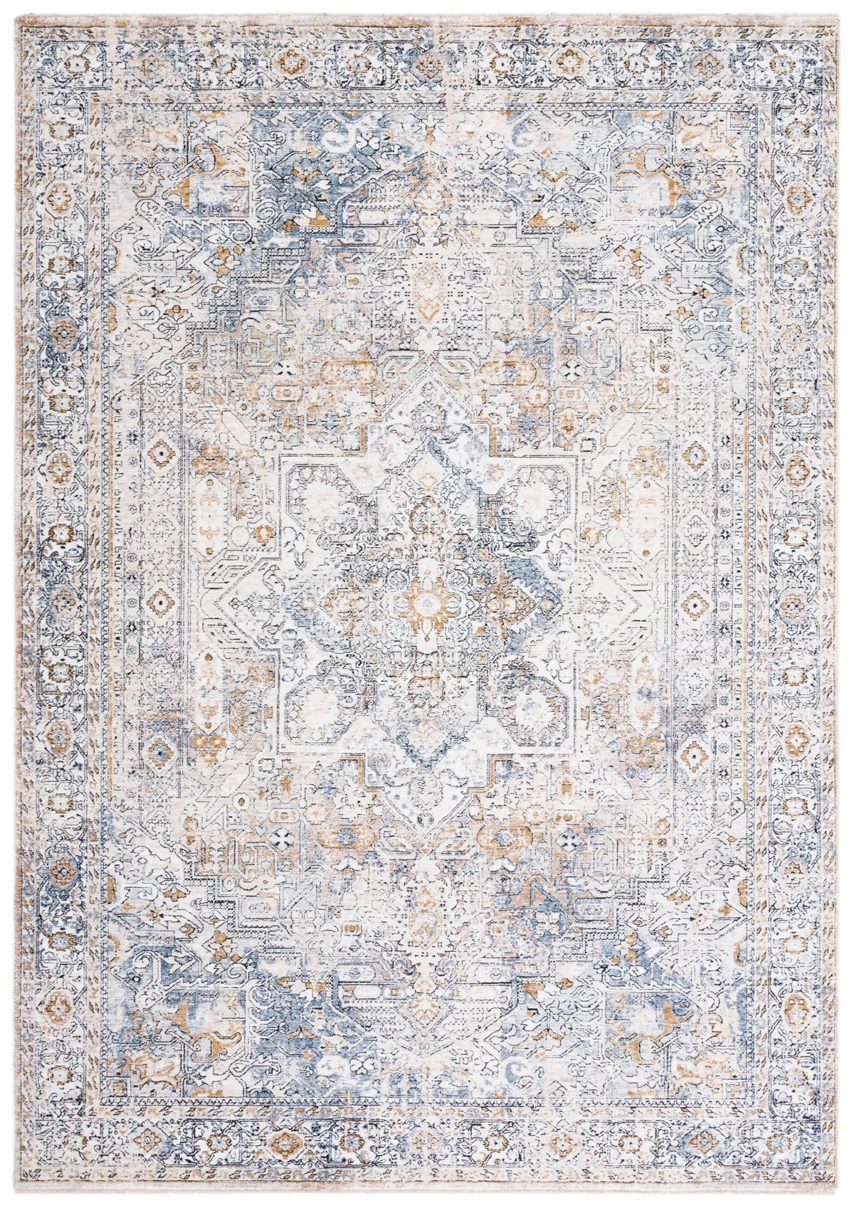 Safavieh Moondust 600 4'-0" x 6'-0" Rug in Ivory / Blue