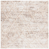 Safavieh Ravine Shag 6'-7" x 6'-7" Rug in Beige / Ivory