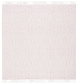 Safavieh Montauk 6'-0" x 6'-0" Rug in Pink / Ivory